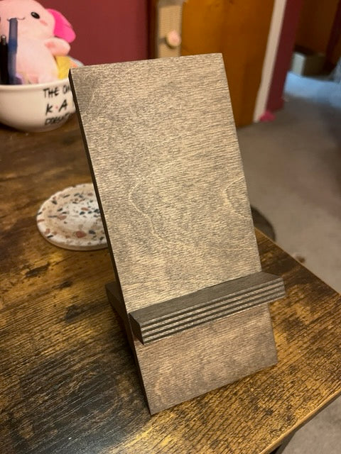 Phone / Tablet Holder Wooden Birch Handmade